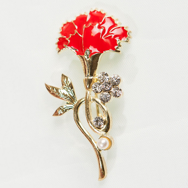 앤드플라워 카네이션브로치 어버이날 스승의날 선물, 01.카네이션 브로치 A-01, 1개