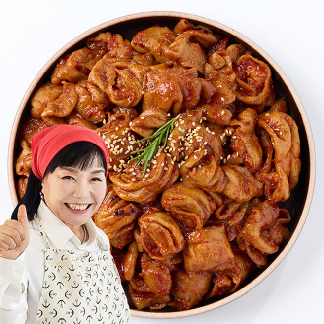 [숙이네] 매콤함과 고소한 풍미를 더한 양념알곱창 300gx2팩, 단품, 300g