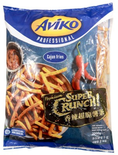 아비코 슈퍼크런치 케이준 냉동감자튀김 2kg, 1개