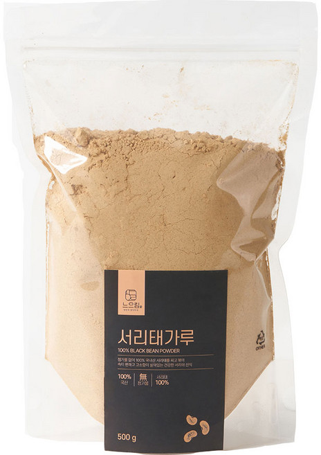 느으림 건강하게 두 번 볶은 국산 서리태가루, 2개, 500g