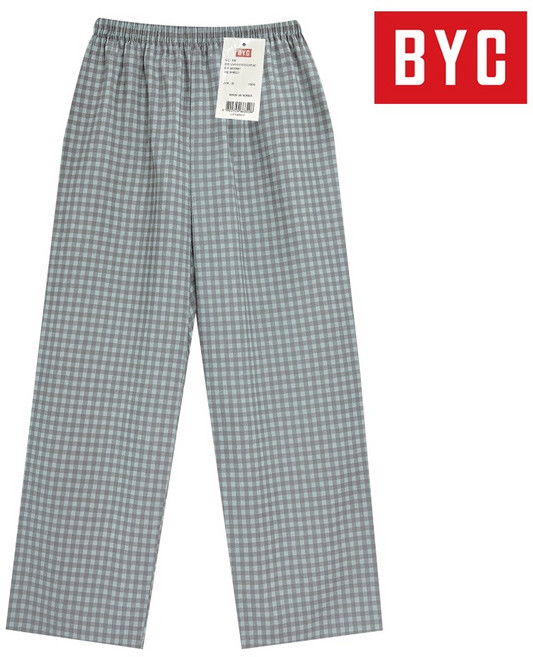 BYC 국내생산 프리미엄 스윗홈 선염 남녀 파자마 잠옷 하의 10종 택1