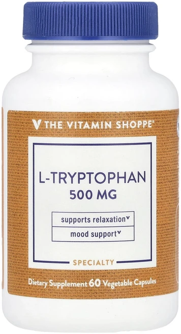 새해 첫좋은선물 The Vitamin Shoppe L-트립토판 500mg 베지 캡슐 60정 제대로 할인합니다, TheVitaminShoppeL트립토판500mg베지캡슐, 1개 - 쿠팡