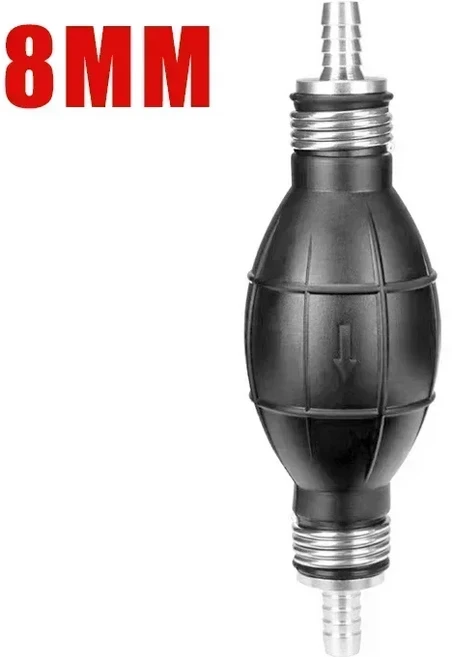 유니버설 연료 펌프 고무 수동 액체 오일 이송 휘발유 디젤 핸드 프라이머 벌브 자동차 해양 외부 엔진용, 01 8mm