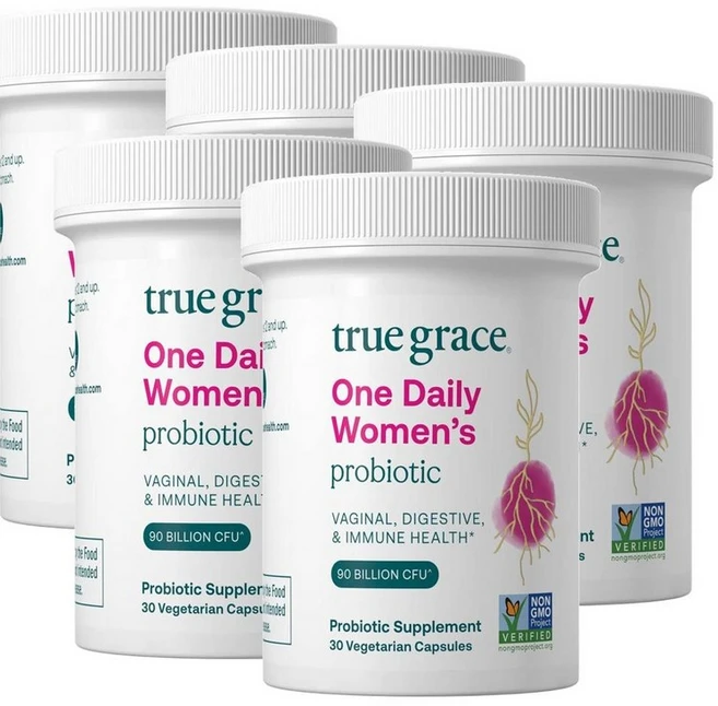 트루그레이스 원 데일리 우먼 프로바이오틱스 True Grace One Daily Women Probiotic, 5개, 30정 - 쿠팡