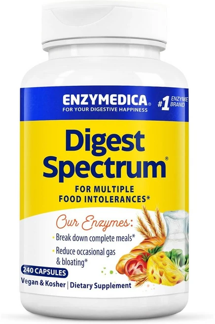 엔자이메디카 다이제스트 스펙트럼 엔자임 캡슐 Enzymedica Digest Spectrum, 240정, 1개 - 쿠팡