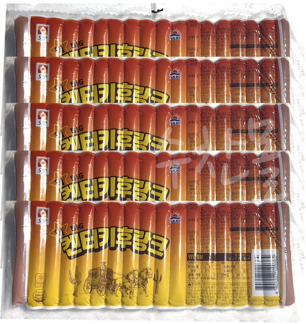 [현대프리마켓] 사조오양 빅켄터키 후랑크 1kg 5개, 1세트, 5kg