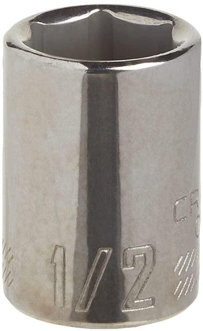 CRAFTSMAN 얕은 소켓 SAE 1cm (3/8인치) 드라이브 1.3cm (1/2인치) 6포인트 (CMMT43003), 1/2"
