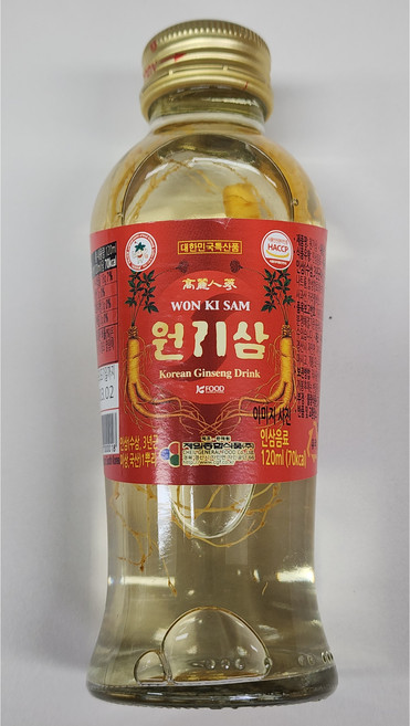 사랑주는쇼핑몰 제일종합식품 원기삼 120ML (1케이스), 30개, 30개, 1개입