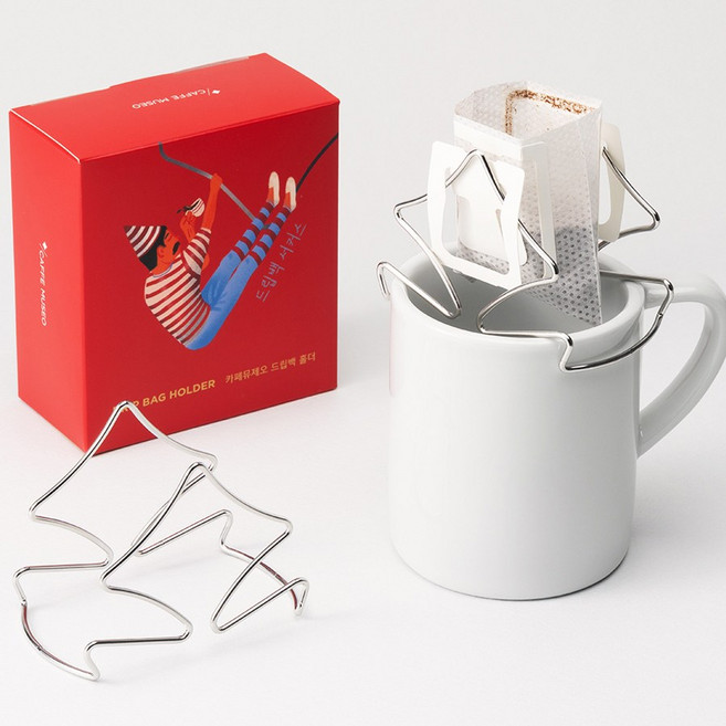 드립필터 거치대 드립백 홀더 서버 텀블러 머그잔 100mm 사이즈 모두 호환, 1개, 120ml