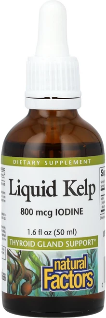 네츄럴팩터스 리퀴드 켈프 800mcg 50ml, 4개, 47.318ml - 쿠팡