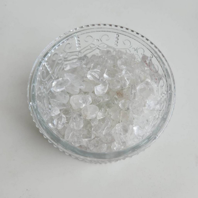 法式復古巴洛克風格飾品收納盒, 1個, 玻璃罐+200克白水晶(7~9mm)