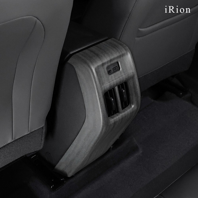 아이리온 트랙스 크로스오버 호환 2열 송풍구 커버 카본 몰딩 인테리어 튜닝용품, 2열 무광우드, 리어송풍구