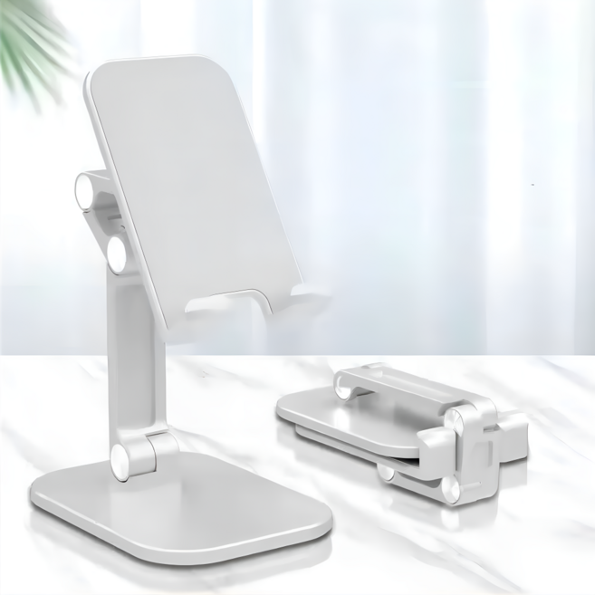 승코 휴대용 접이식 테블릿 핸드폰 거치대, 1개, 화이트