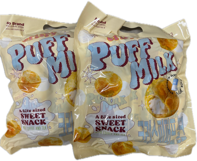 노브랜드 크리스피퍼프 밀크, 180g, 2개