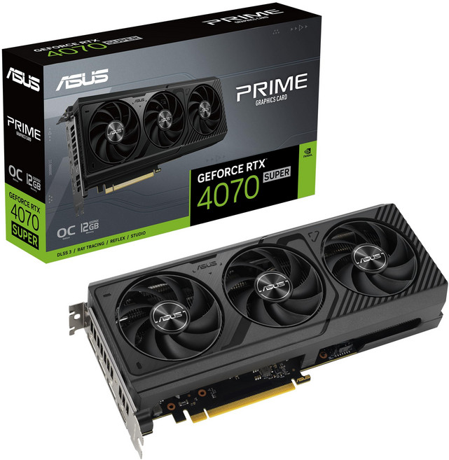 ASUS Prime GeForce RTX 4070 SUPER OC Edition 12GB GDDR6X SFF PRIME-RTX4070S-O12G 대응 국내