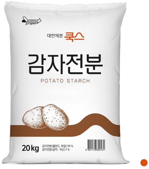 대한제분쿡스 감자전분 20kg 업소용 곰표 전분 대용량, 1개