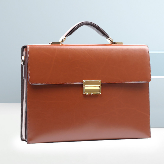 Mimi Market 브리프케이스 천연소가죽 서류가방 SE-9835