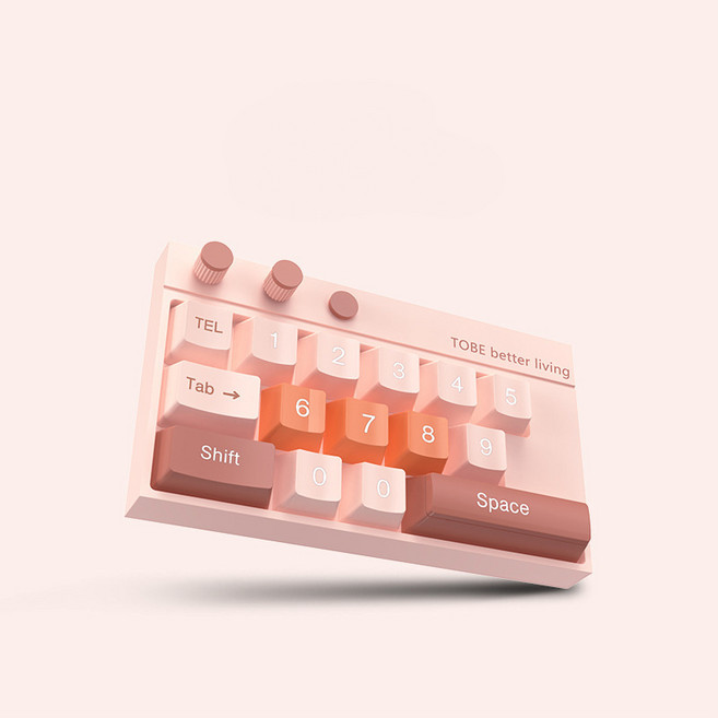 키보드 주차 번호판 자동차 차량 전화번호 알림판, 1개, 핑크