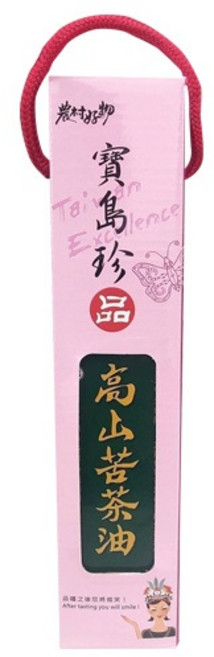 茂林紫斑蝶保護區 嚴選台灣原鄉 高山苦茶油, 1個