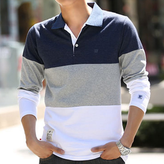 블루포스 BG크렌스 긴팔 카라티 남자 티셔츠 남성 봄 가을 골프티 단체티 남녀공용 커플티 [국내생산]