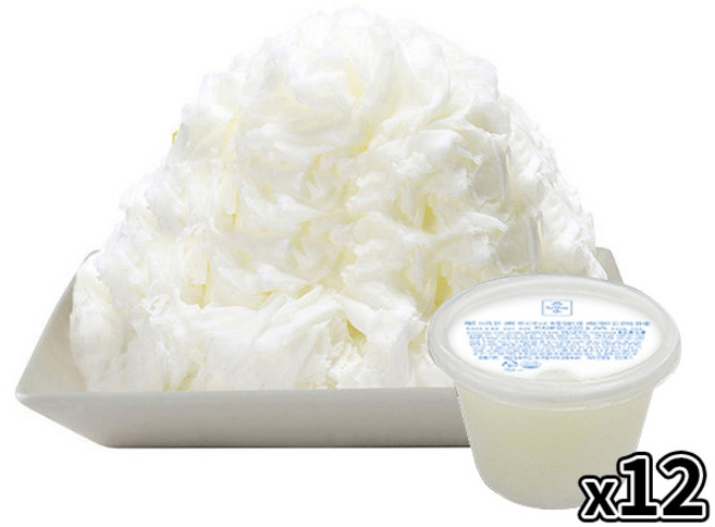 흥국 스노우빙 빙수블럭 밀크 대패타입 300g 12개입 냉동, 12개