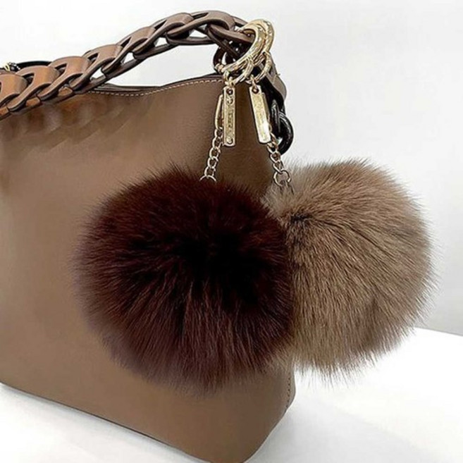 리얼폭스퍼 키링 가방참 액세서리 열쇠고리 키홀더 악세사리부자재 연결고리 가방고리