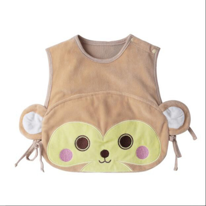 Augelute Baby童衣 咖啡猴水晶絨背心 嬰幼兒馬甲 鋪棉動物造型背心 男寶寶 女寶寶
