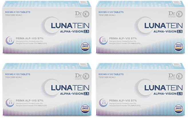[본사 정품] 루나테인 AlphaVision 2.5 미국 루테인, 4개, 120정