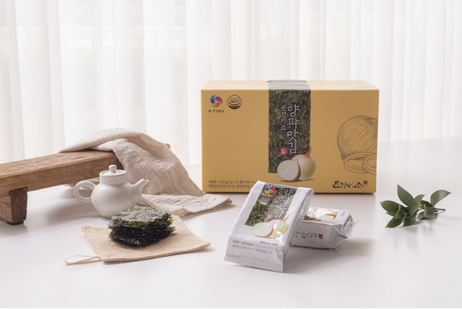 추천 간식 문경미소 양파맛김(5g x 24봉), 1박스