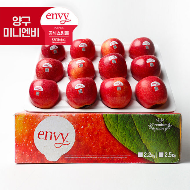 8위 - [에이치엔비스토리] 직접키운 양구 한입엔비사과 2.2KG (11~15입), 1박스