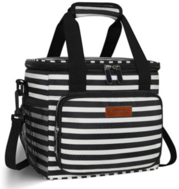 [보냉실험완료] 보냉효과 확실한 진짜 예쁜 보냉백, 스트라이프, 15L