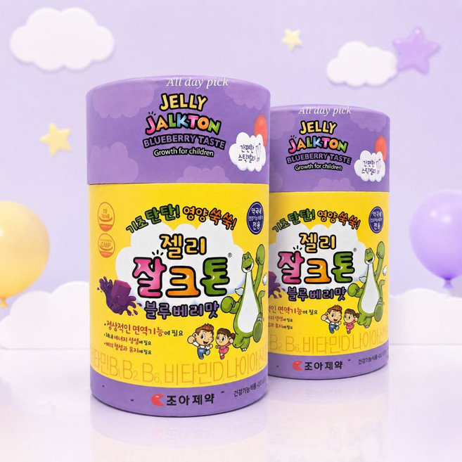약국전용 조아제약 젤리 잘크톤 블루베리맛 기초탄탄 영양쑥쑥, 30회분, 2개