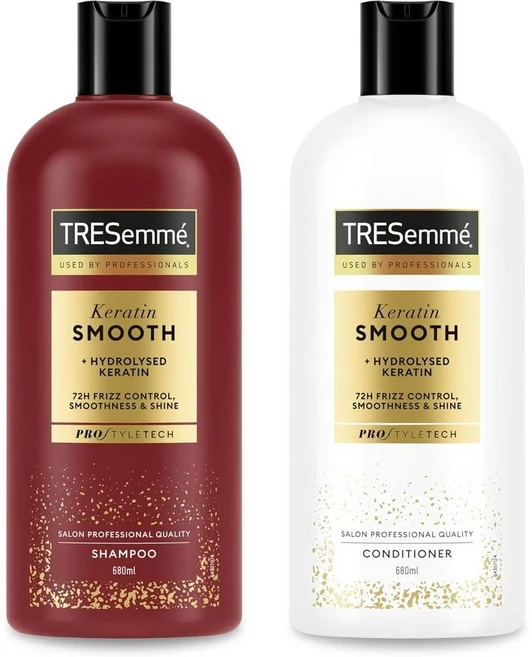 트레제메 케라틴 스무스 샴푸 680ml /컨디셔너 680ml 세트, 1개, 1.36L - 쿠팡