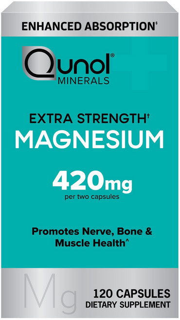 Qunol 特強效鎂 420mg 膠囊, 1個, 120錠