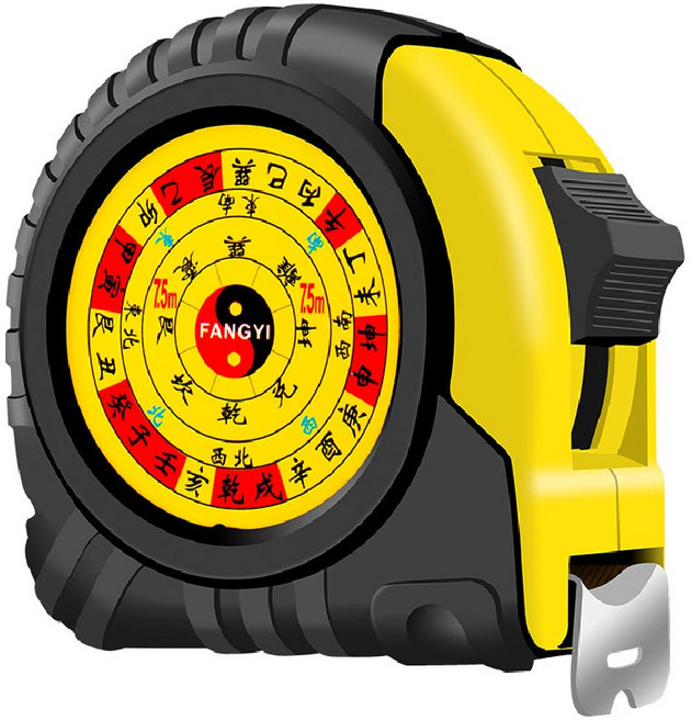 FANGYI 魯班尺 7.5米 捲尺, 1個, 寬25mm；長7.5米