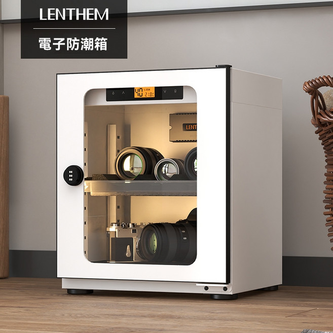 LENTHEM 領頓 半導體DTW系列電子防潮箱 質感白色 零噪音, 1個, 30L