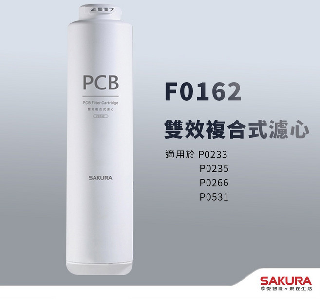 SAKURA F0162 濾芯 適用 P0233 P0235 P0266 P0531, 1個