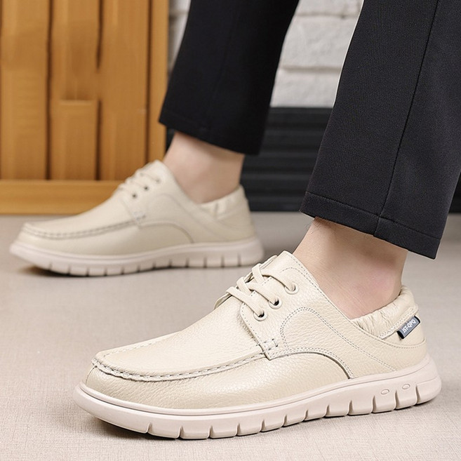 한아로지스 남자 소가죽 캐주얼 로퍼