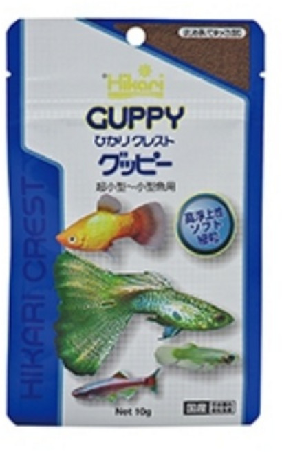 Hikari 高夠力 孔雀魚餌粒, 1個, 孔雀魚飼料 10g