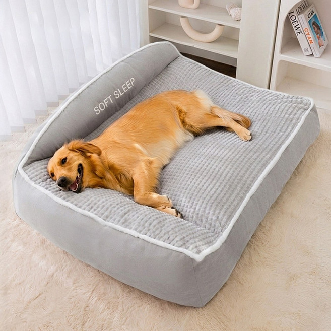 빅베드 특대형 대형견 강아지 방석 리트리버 쿠션, 1개, 그레이