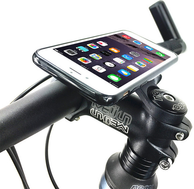 OnBit 가민속도계 스탬 거치대 마운트 자전거 핸드폰 스마트폰 거치대 자이언트용(접시머리40mm), 1개, 블랙