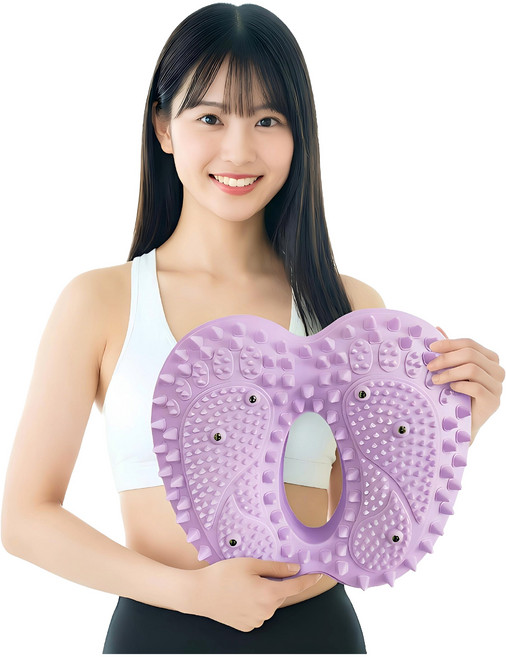 아이규 가정용 지압 스텝퍼 실내운동 홈트 밸런스 무소음, 라일락퍼플