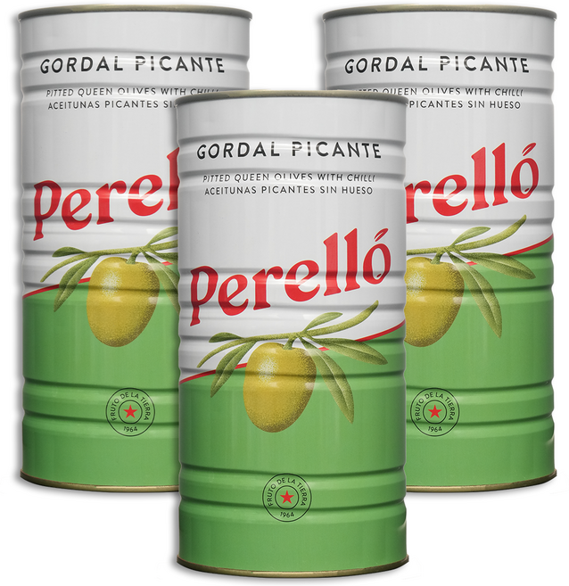 페렐로 고달 피칸테 올리브 대용량 캔(통조림), 3개, 1.44kg