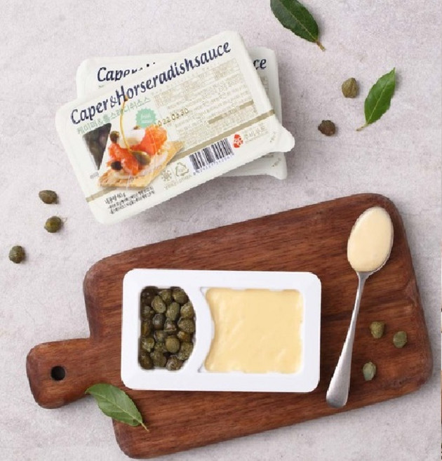 주비푸드 케이퍼 홀스래디쉬 60g 연어소스 드레싱, 3개