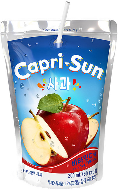 원하프카프리썬(사과)200mlx10/농심총알배송, 200ml, 10개