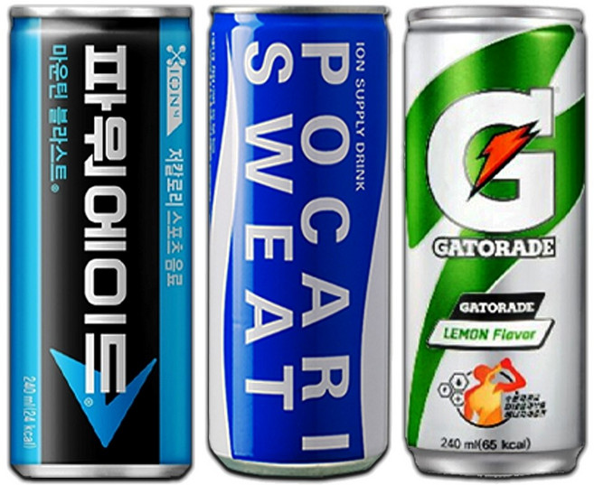 포카리스웨트 240mlx(10캔) + 게토레이240mlx(10캔) + 파워에이드240mlx(10캔), 30개, 240ml