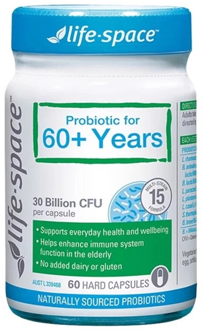 라이프스페이스 프로바이오틱 포 60+ 이어스 하드 캡슐, 1개, 60정 - 쿠팡