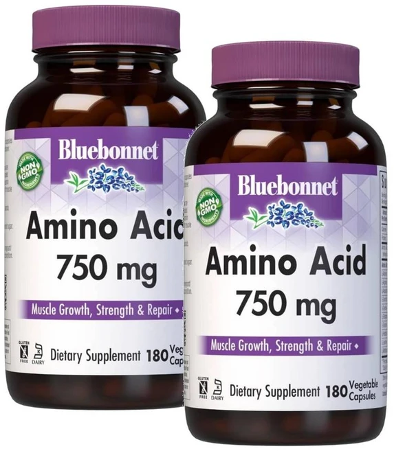 블루보넷 뉴트리션 아미노산캡슐 750mg 180정 x2, 2개 - 쿠팡