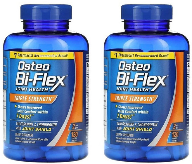 Osteo Bi-Flex 오스테오 바이플렉스 조인트 헬스 트리플 스트렝스 + 비타민 C 120정, 2개