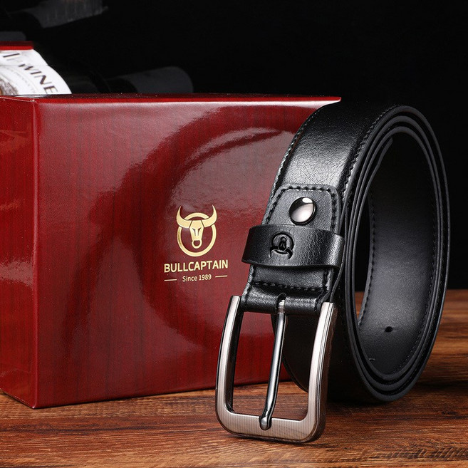 로뉴비러 모던 클래식 핀버클 가죽 벨트